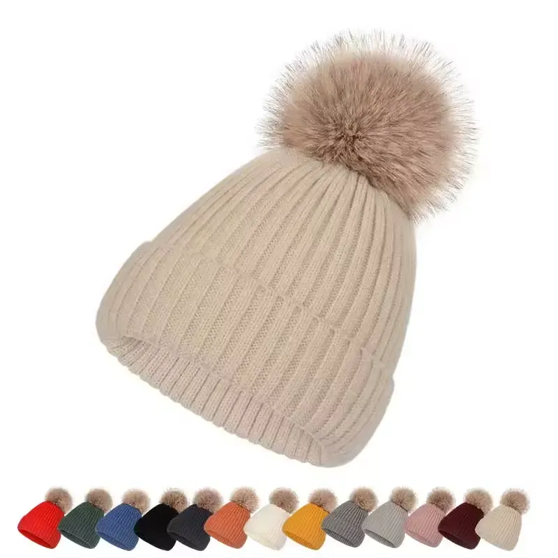 Custom pom beanies available in multiple colors